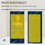 Birthday Program template Navy Blue Program card wedding Event Programme, Retirement Party program design with picture Anniversary program