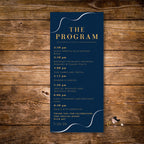 Men Birthday Menu and Program template, Navy Blue Menu card printable Dinner food menu Bachelor party menu Boy whiskey menu, Event Programme