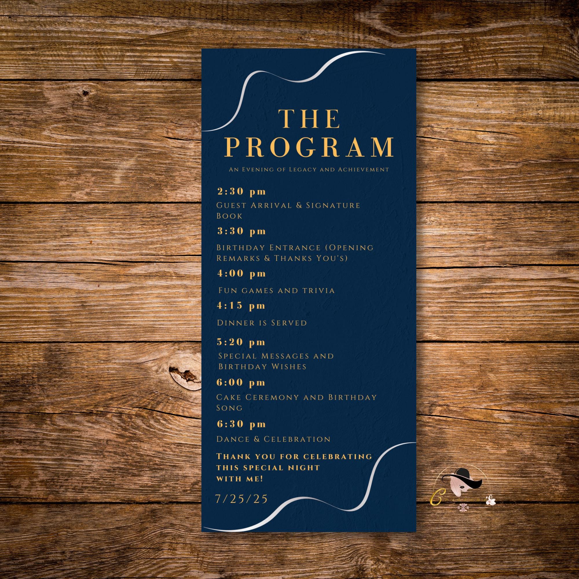 Men Birthday Menu and Program template, Navy Blue Menu card printable Dinner food menu Bachelor party menu Boy whiskey menu, Event Programme