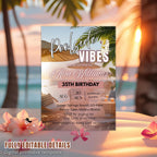 Digital Pool party birthday invitation Brunch Poolside invite Tropical Summer birthday card printable Tequila sunrise Bachelorette template