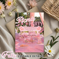 Pink Picnic Birthday Party Invitation, Garden Party Invite (Digital Download)
