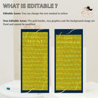 Editable Menu and Program Template Birthday party menu Retirement program card printable Navy Blue Dinner Menu Bridal Shower Event programme