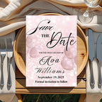 Digital Save the Date Birthday party invitation, Pink Bridal Shower invite, Sweet 16 Save the date card Retirement dinner Canva template