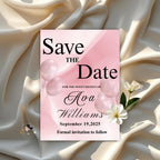 Digital Save the Date Birthday party invitation, Pink Bridal Shower invite, Sweet 16 Save the date card Retirement dinner Canva template