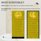 Editable Menu and Program Template Black Gold with photo Birthday Party Menu Dinner cards Printable Event Program Retirement Menu Design