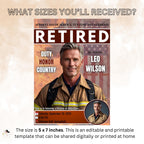Men Firefighter Retirement Party Invitation Digital Fireman Farewell Party invite Fire Dept Retirement Veteran Tribute party photo template
