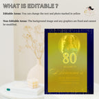 Editable Party Welcome Sign Navy Blue Gold Birthday Party sign with photo Welcome board sign Printable Retirement Party poster sign Template