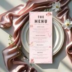 Editable Baby Shower Cowgirl Menu Template Printable Menu Cards with photo Western Rodeo Menu Party Decor Dinner Menu Double Sided Food Menu
