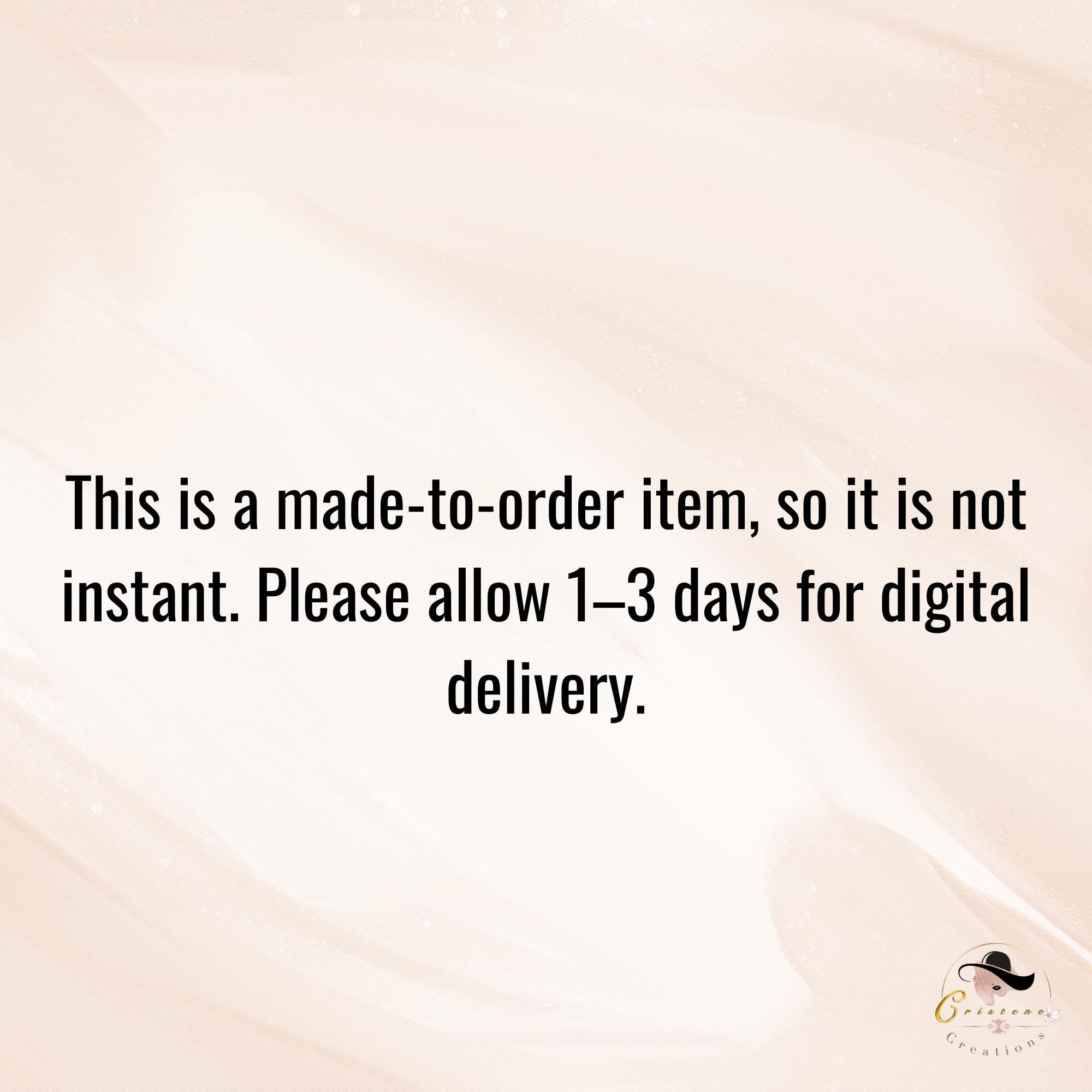 Made to Order Digital and Printable Template, Custom Text, Colors & Layout, Customization Party Template, Personalization Service