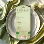 Safari Baby Shower Program Template Jungle Theme Itinerary card Printable Wild Baby Shower Boy Order of event Animal Baby Shower Party Decor