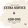 Custom Add-On | Extra Edit | Upgrade Order Service, Digital Printable Template