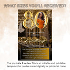 Digital 80th Birthday Invitation Black Gold 80th Birthday Dinner invite with photo Woman Eightieth Birthday Brunch Party Floral Template