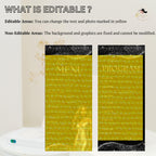 Editable Menu and Program Template Black Silver Birthday Dinner Menu card Printable Retirement Party Program with photo Adult Party Menu