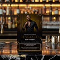 Digital Men Birthday Invitation Black Gold Male Birthday Dinner Invite with photo, Editable Whiskey Invite, Men's Retirement Party Template