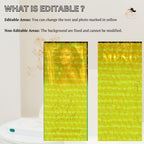 Editable Birthday Dinner Menu Green Gold Retirement Party Menu with photo, Elegant Prom Menu Printable, Any Formal Event Menu Card Template