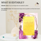 Digital Quinceañera Invitation Purple Gold Elegant Mis Quince Invite, Floral 15th Birthday Party, Quince Anos Invite, Sweet 15 Template