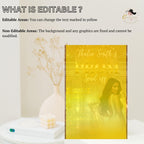 Editable Prom Send Off Party Invitation White Gold Woman Prom Night with photo invite, Digital Senior Ball and Junior Prom Template, PRM15