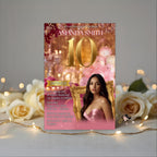 Digital 10th Birthday Invitation Pink Gold 10th Birthday Brunch Party Invite with photo, Tenth Birthday Dinner, Hello Double Digits Template