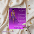 Purple Program Card Template with photo, Birthday Party Program Schedule Editable Order of Events Printable Woman Retirement Event Programme