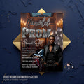 Prom Send Off Party Invitation, Black Silver Men Prom Night with photo invite, Editable Senior Ball and Junior Prom Hollywood Theme Template