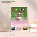 Preschool Graduation Announcement Invitation, Pre-K Graduates Class of 2026 with photo invite, Colorful Kindergarten Grad party Template