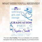 Nurse Graduation Invitation, RN Pinning Ceremony Class of 2026 invite, Medical CNA LPN Bsn Nursing Graduate Flyer Announcement Template