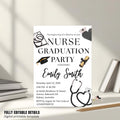 Nurse Graduation Invitation, RN Pinning Ceremony, Class of 2026 Commencement invite Medical BSN Nursing Graduate Flyer Announcement Template