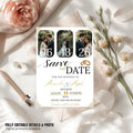 Save The Date Wedding Invitation with photo, Couple Wedding Announcement Party Invite, Elegant Vow Renewal Save The Date Template