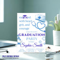 Nurse Graduation Invitation, RN Pinning Ceremony Class of 2026 invite, Medical CNA LPN Bsn Nursing Graduate Flyer Announcement Template