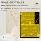 Nurse Graduation Welcome Party Sign, Medical Graduates Poster Sign, Nursing Pinning Ceremony Commencement Announcement Entry Sign Template