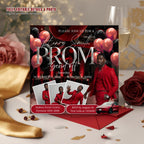 Black Red Prom Send Off Invitation with photo, Men Prom Night invite, Editable Senior Ball Party and Junior Prom Red Carpet Flyer Template