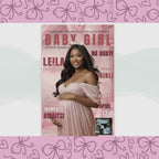 Coquette Baby Shower Activity Booklet, Pink Bow Games Bundle, Its a Girl Booklet with photo, Oh Baby Games Printable Party Decor Template